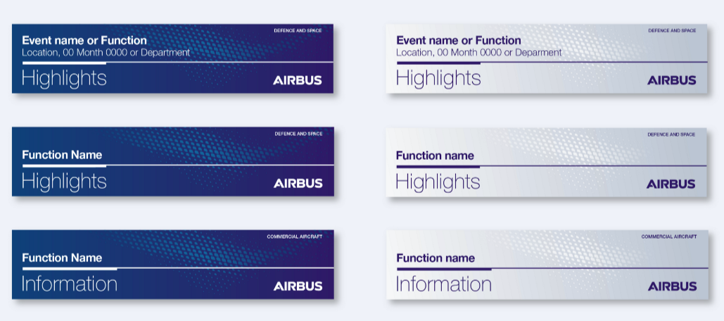design system airbus email banner