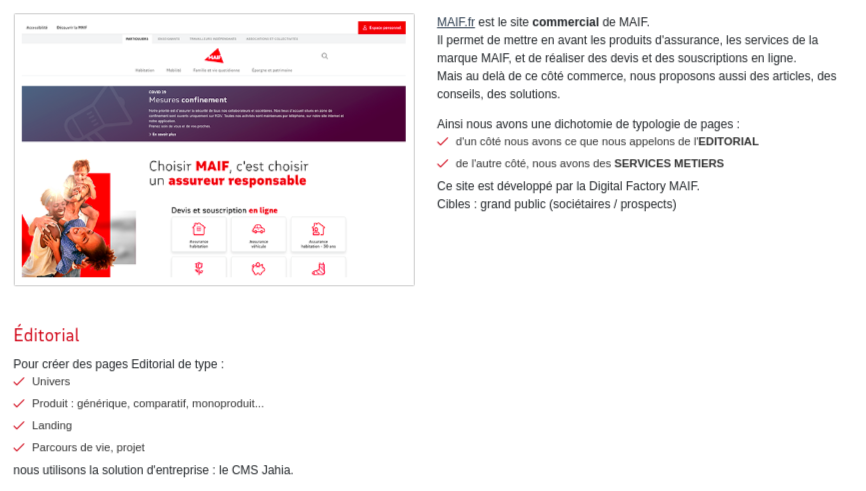 design system maif site web