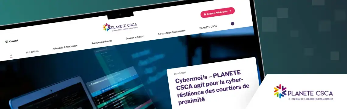 Pour PLANETE CSCA, la refonte complète de leur site et de leur espace adhérent