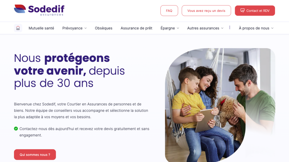 Un site web nouvelle génération pour le courtier Sodedif