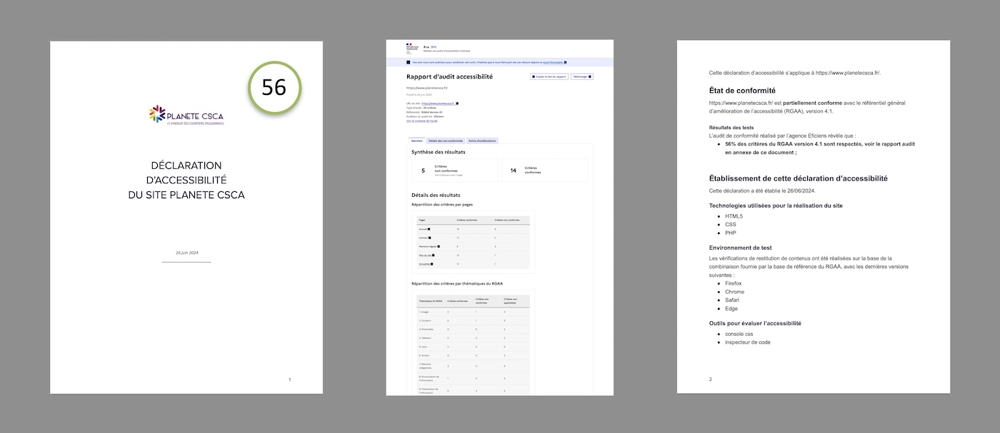 rapport accessibilite web RGAA